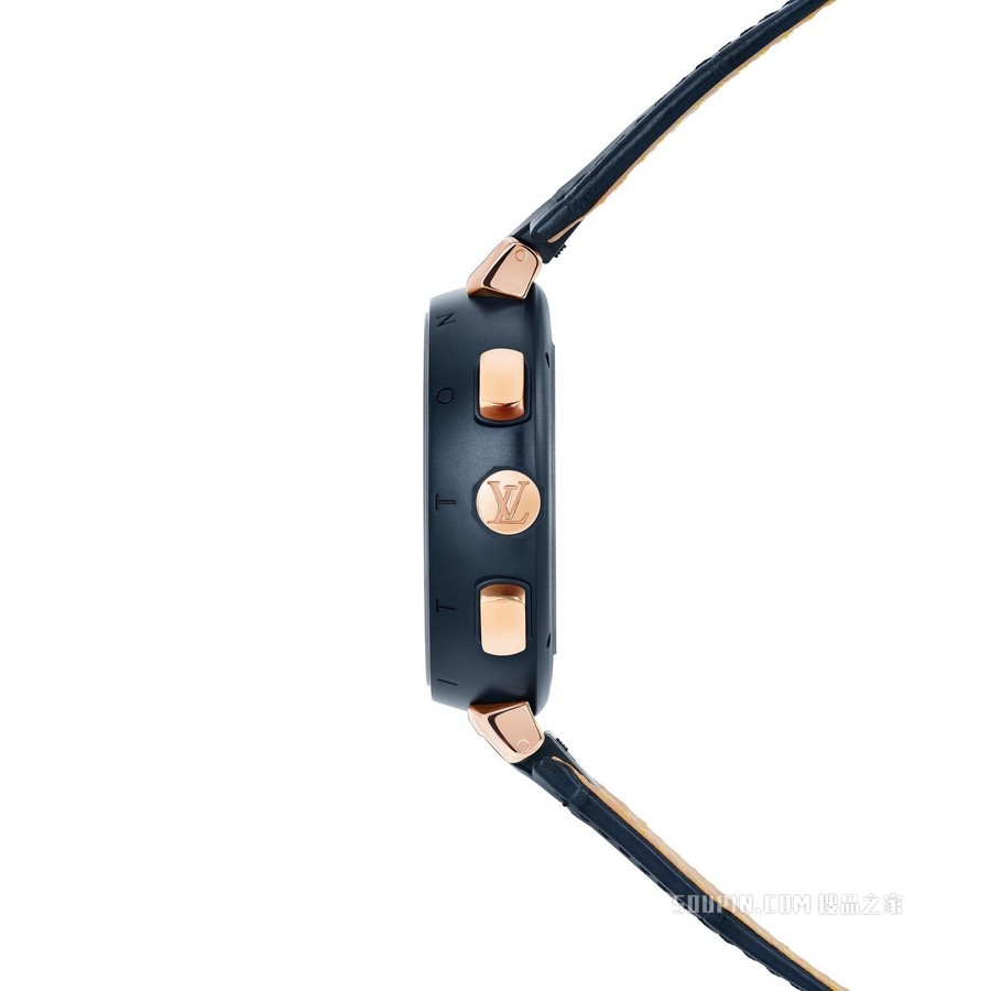 TAMBOUR DAMIER COBALT 计时腕表，46 毫米