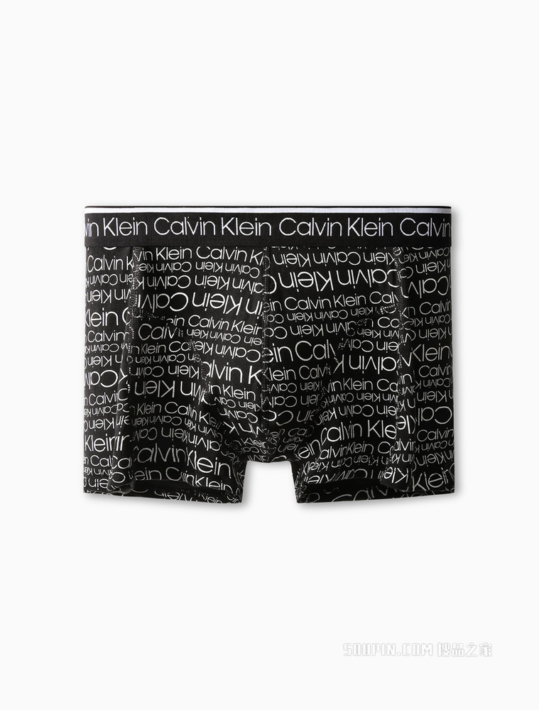 Calvin Klein 男士三条装循环LOGO腰边透气贴身平角内裤NP2421O
