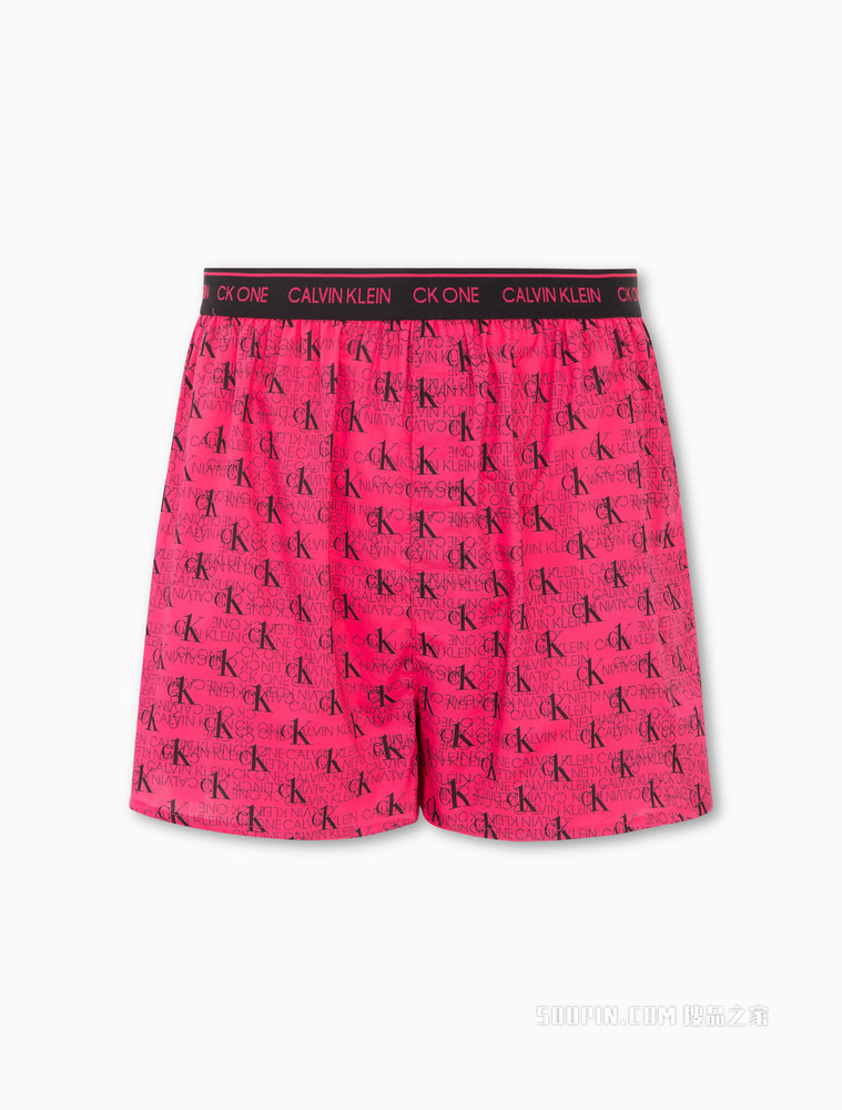 【One有引力带】Calvin Klein 男士纯棉字母满印宽松平角内裤NB2998