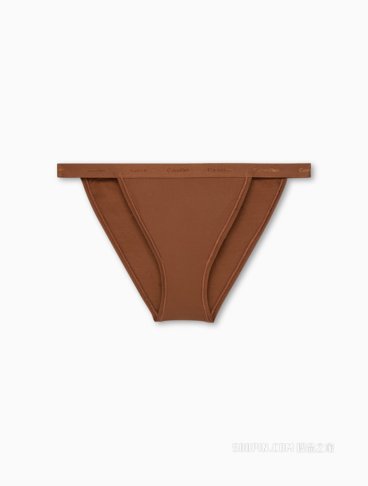 【自然系列】Calvin Klein 女性感循环LOGO高开叉三角内裤QF6760