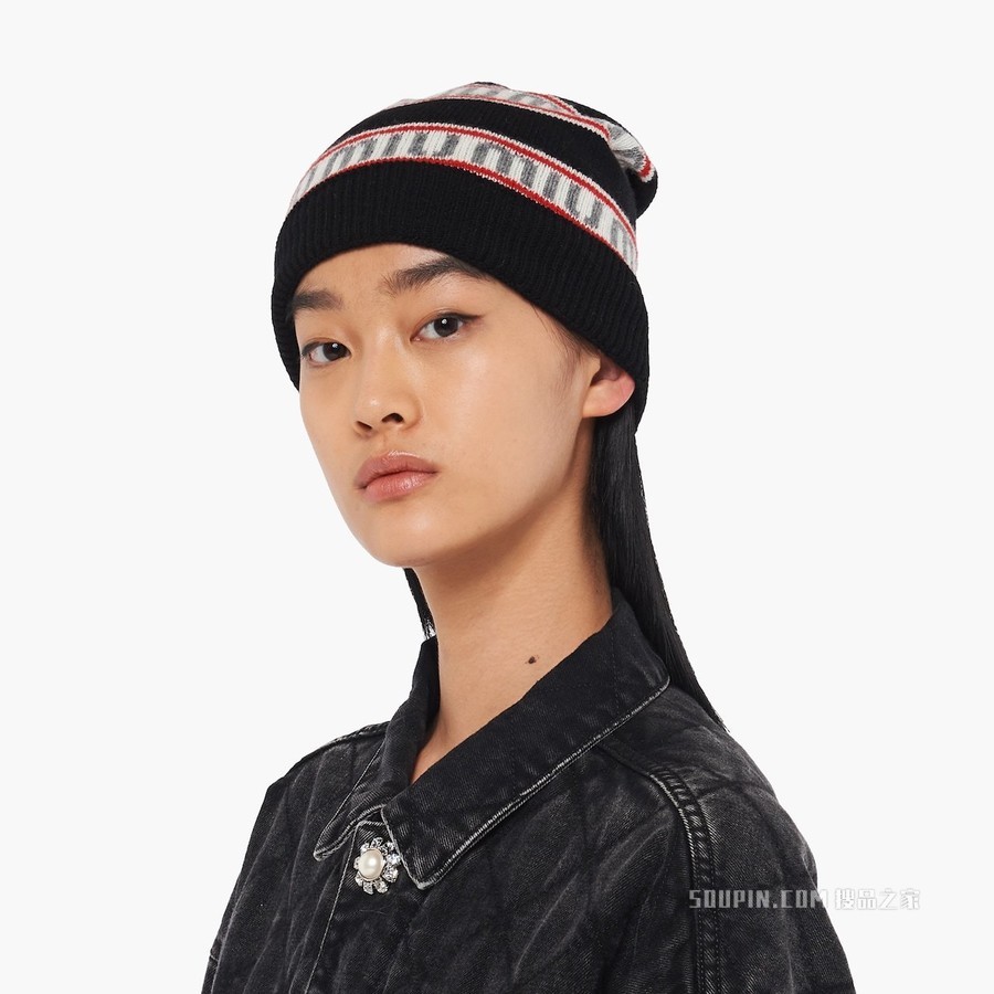 针织无檐小便帽
