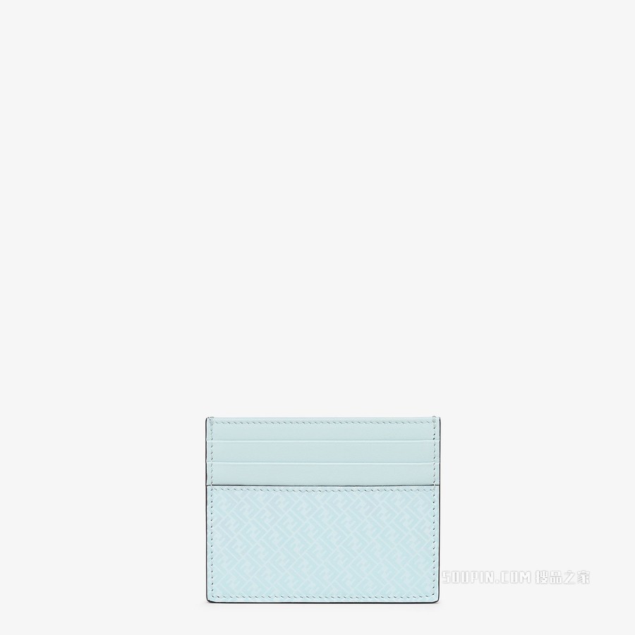 卡片套 浅蓝色皮革卡片套