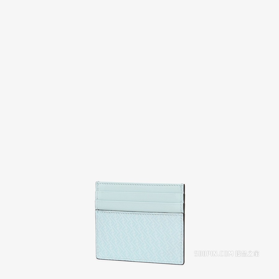 卡片套 浅蓝色皮革卡片套