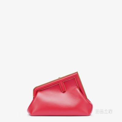 Fendi First小号手袋 紫红色皮革手袋