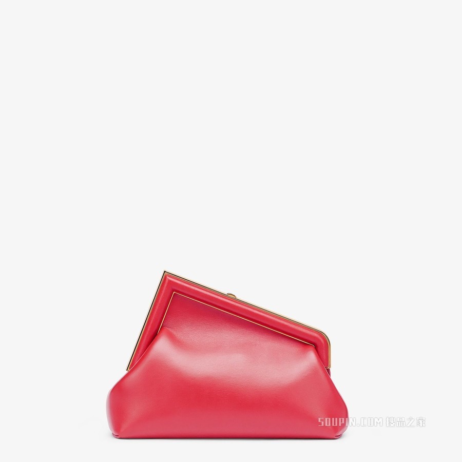 Fendi First小号手袋 紫红色皮革手袋