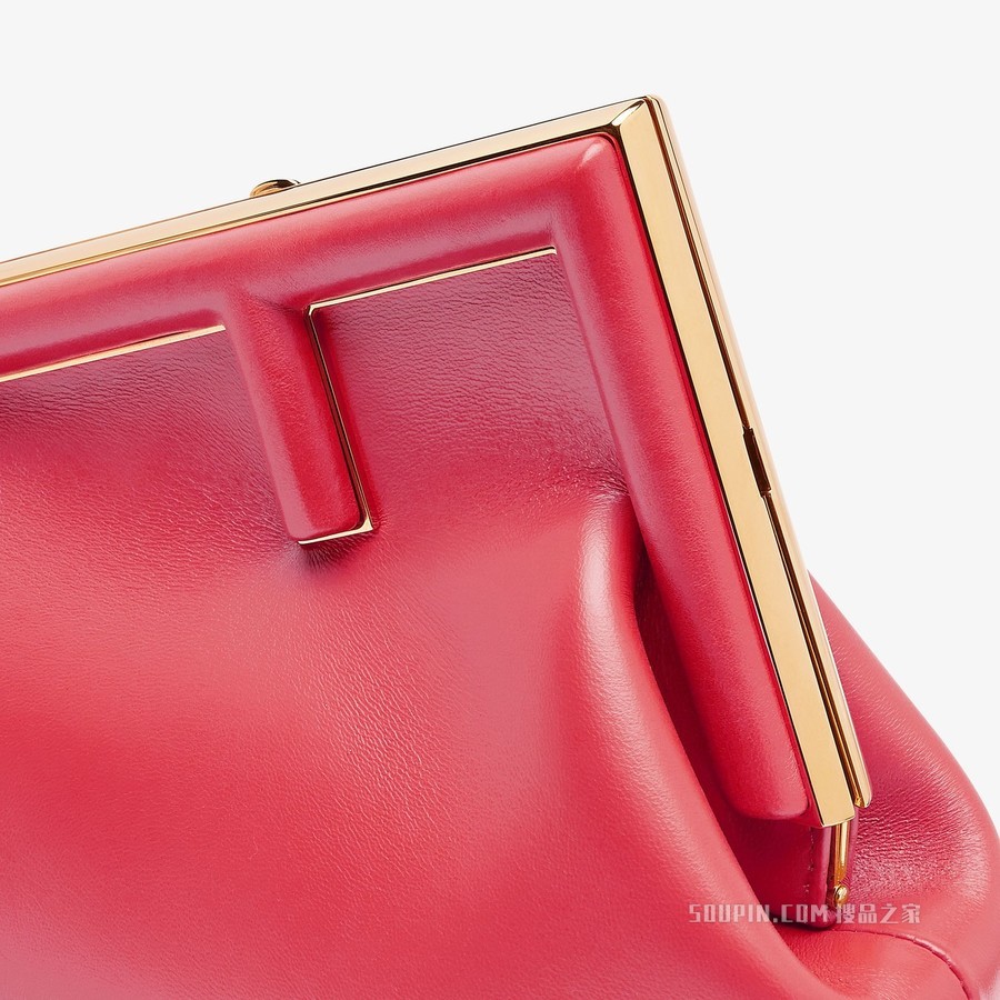 Fendi First小号手袋 紫红色皮革手袋