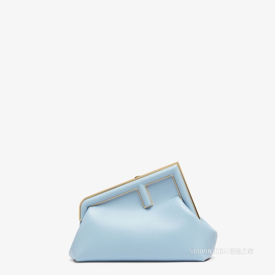 Fendi First小号手袋 浅蓝色皮革手袋