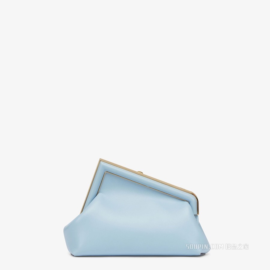 Fendi First小号手袋 浅蓝色皮革手袋