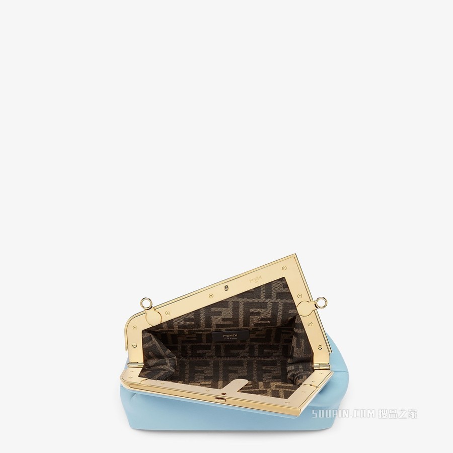 Fendi First小号手袋 浅蓝色皮革手袋