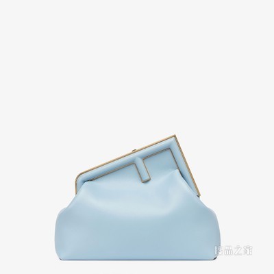 Fendi First中号手袋 浅蓝色皮革手袋