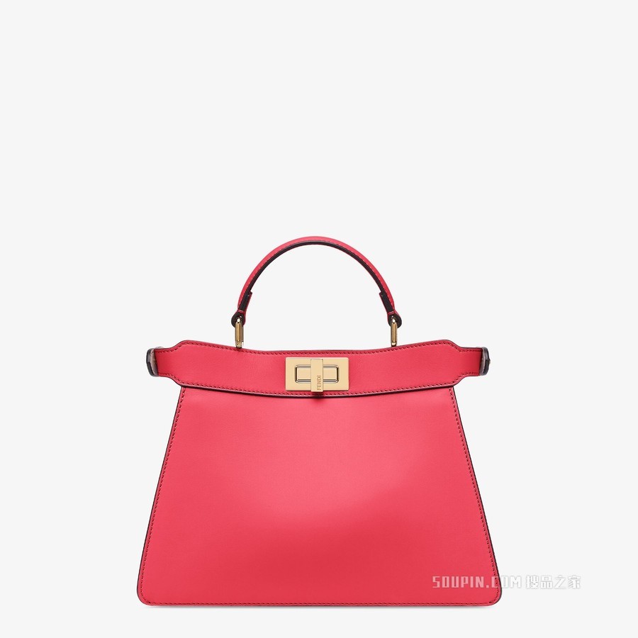 Peekaboo ISeeU小号手袋 红色皮革手袋