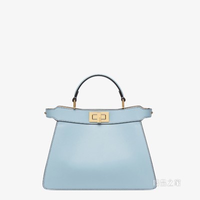 Peekaboo ISeeU小号手袋 浅蓝色皮革手袋