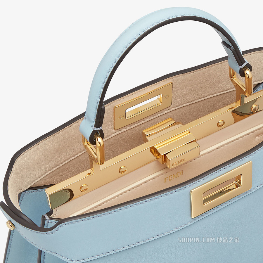 Peekaboo ISeeU小号手袋 浅蓝色皮革手袋