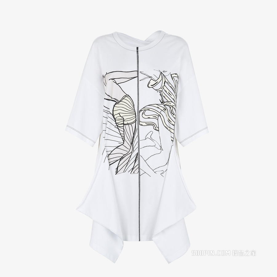 连衣裙 白色针织连衣裙