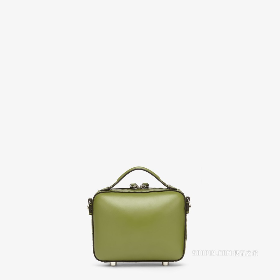 迷你行李箱 绿色皮革迷你手袋