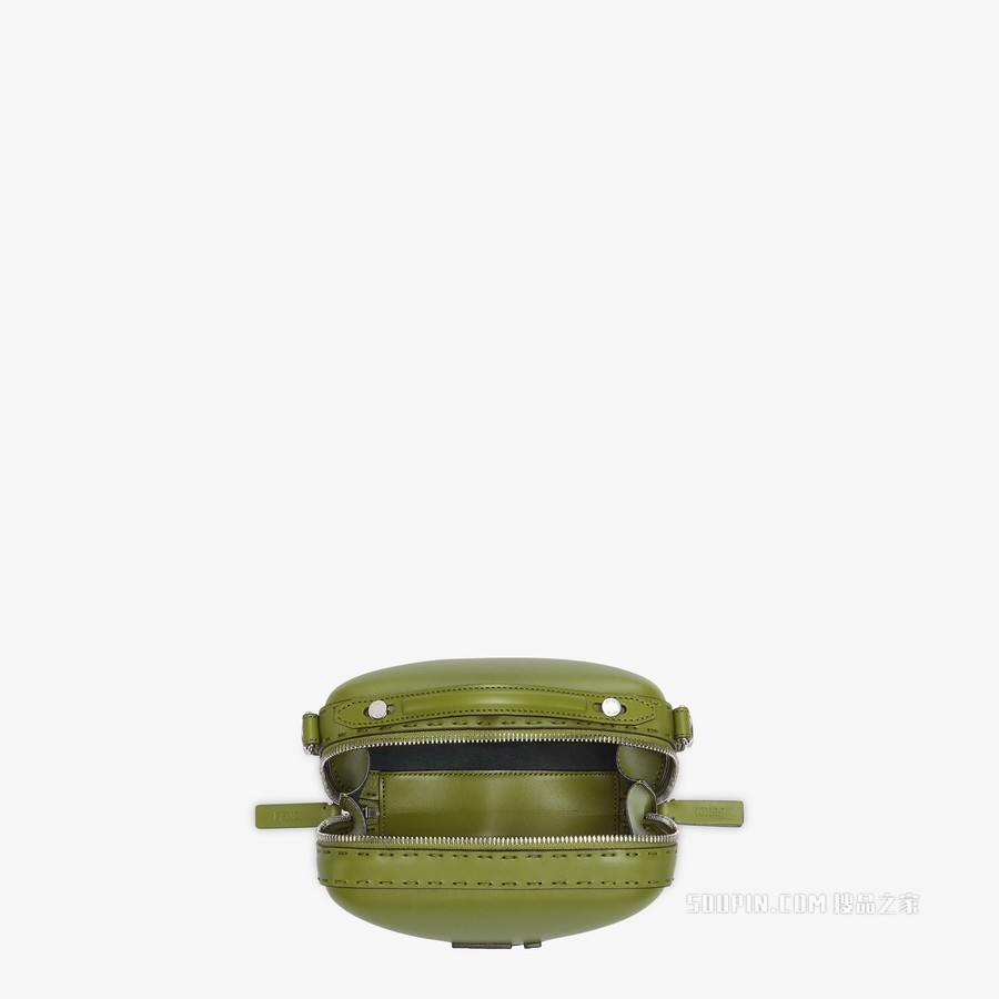 迷你行李箱 绿色皮革迷你手袋