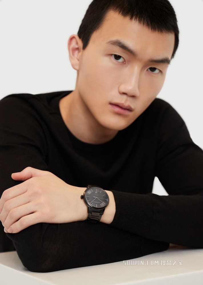 雅黑时尚机械腕表 | Emporio Armani