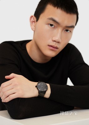 雅黑时尚机械腕表 | Emporio Armani