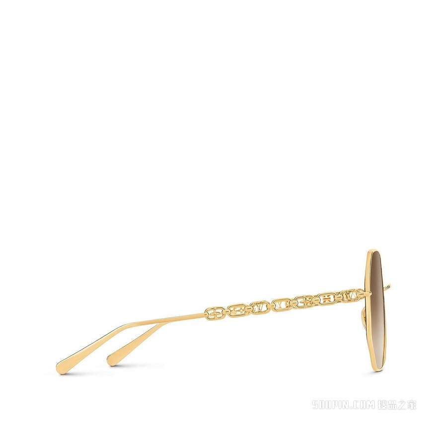 MY LV CHAIN ROUND 太阳眼镜
