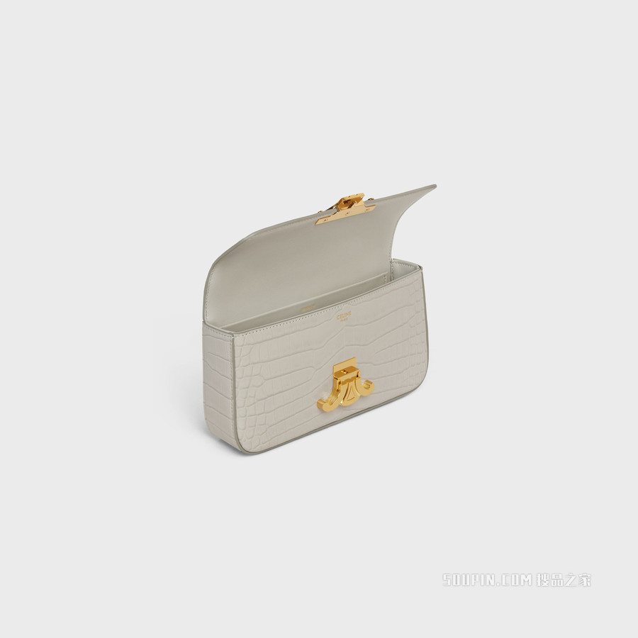 TRIOMPHE鳄鱼皮革链条肩背包 26512