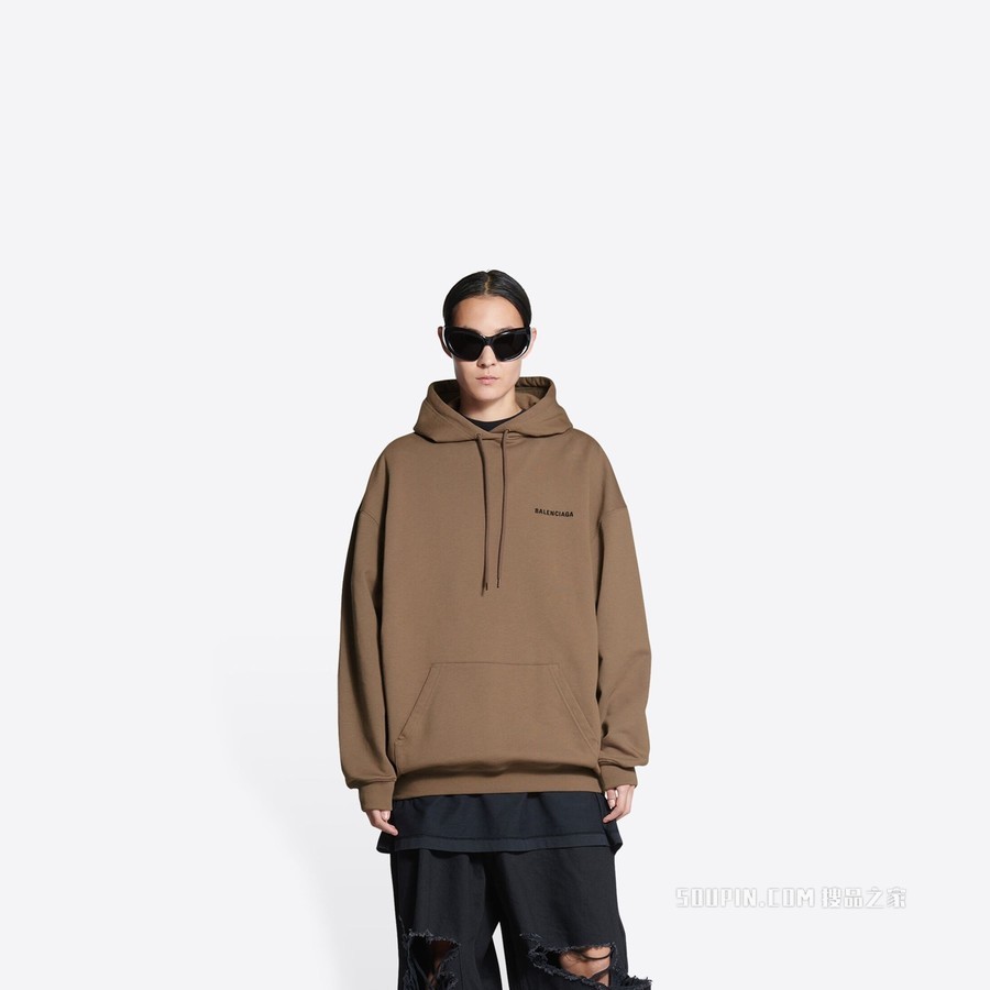 BALENCIAGA中等剪裁连帽卫衣