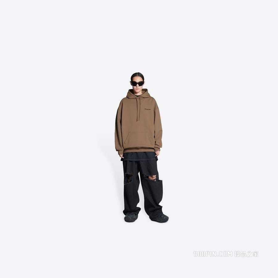 BALENCIAGA中等剪裁连帽卫衣