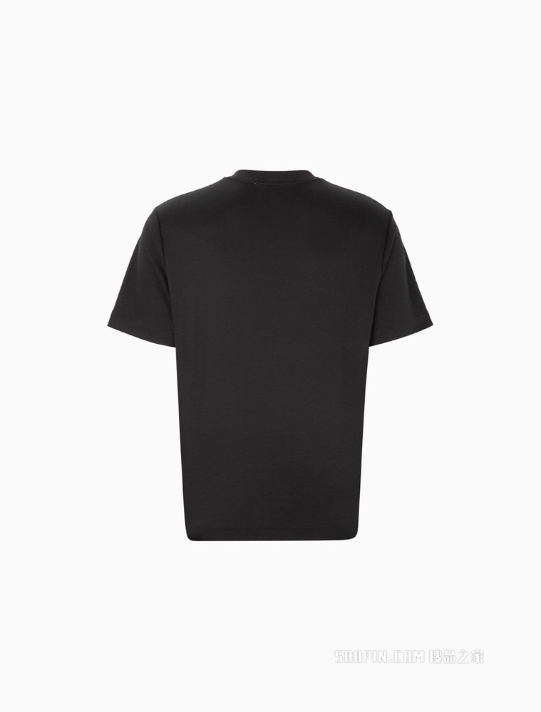 Calvin Klein 男士休闲圆领棉质魔术贴效果LOGO贴片短袖T恤J320581