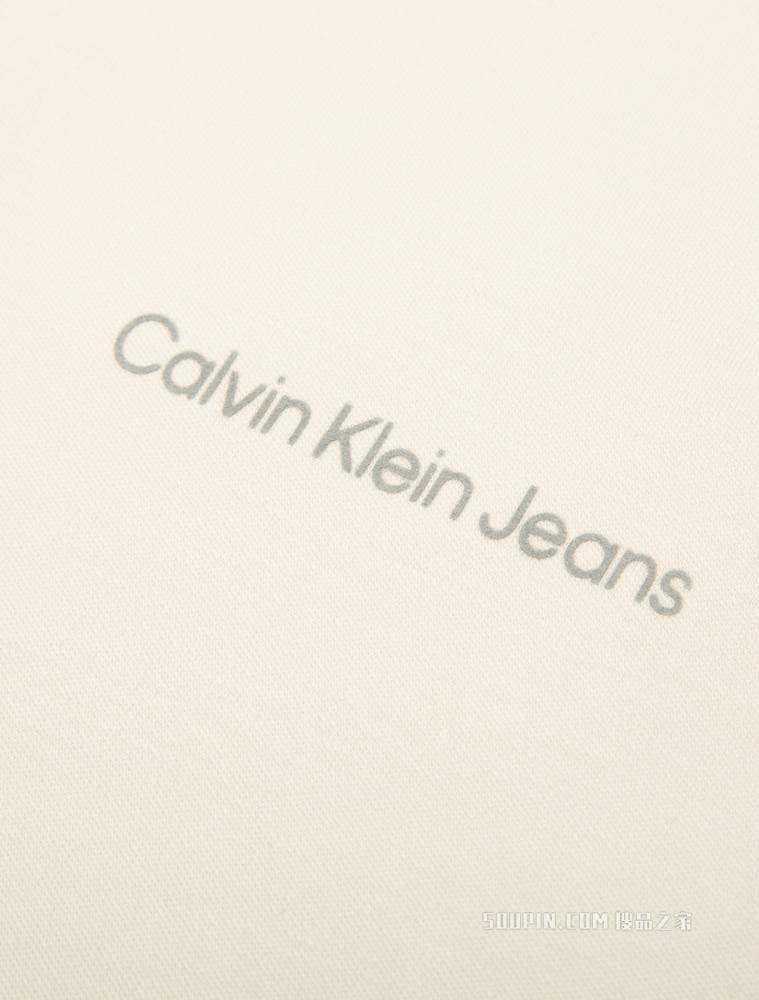 Calvin Klein 男士镶边翻领纯棉简约LOGO印花短袖POLO衫J320563