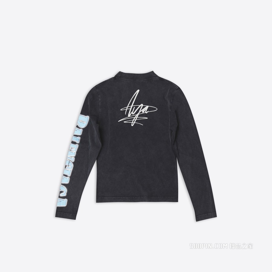 BALENCIAGA MUSIC AYA NAKAMURA系列长袖弹力上衣