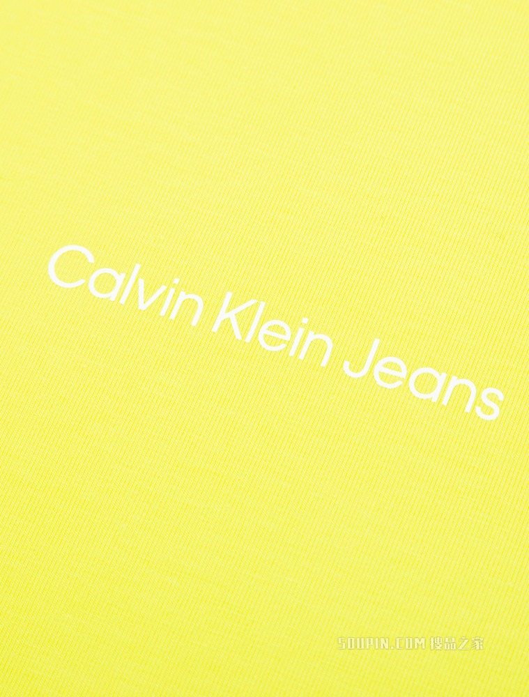 Calvin Klein 女士时尚圆领短款简约LOGO短袖T恤J218905