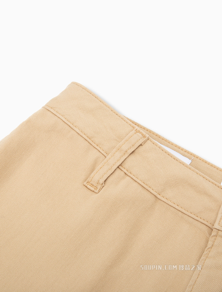 【复刻90系列】Calvin Klein 女士高腰直筒砂土色牛仔裤J219157