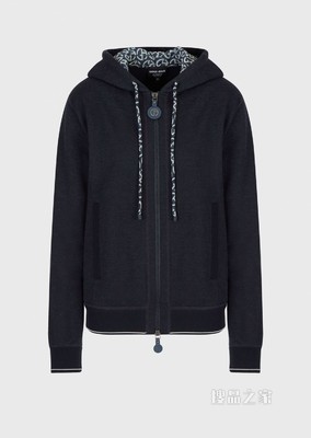 CAPSULE TRAVEL 系列羊绒拉链夹克 | Giorgio Armani