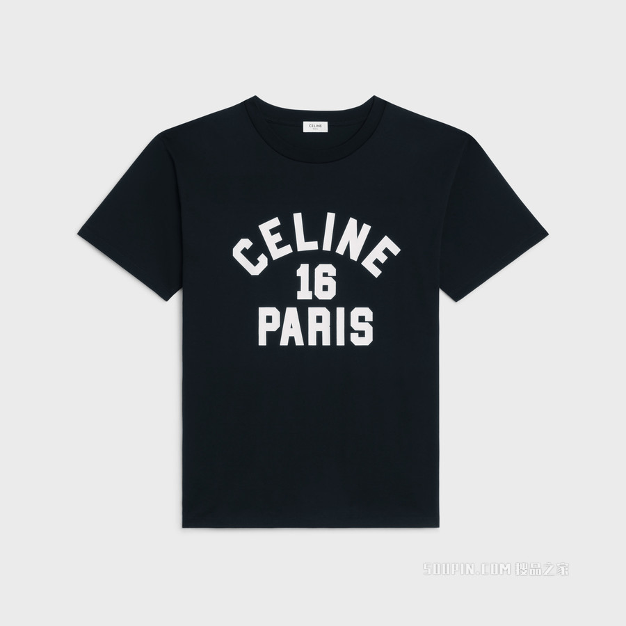 CELINE 16棉质平纹针织宽松T恤 24623