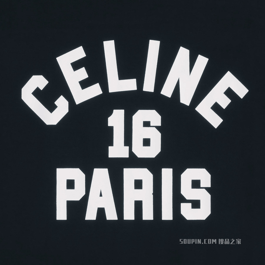 CELINE 16棉质平纹针织宽松T恤 24623