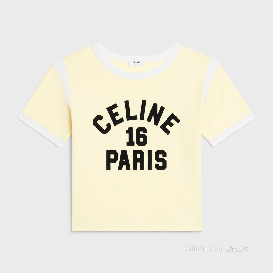 CELINE 16棉质平纹针织箱型T恤 26536