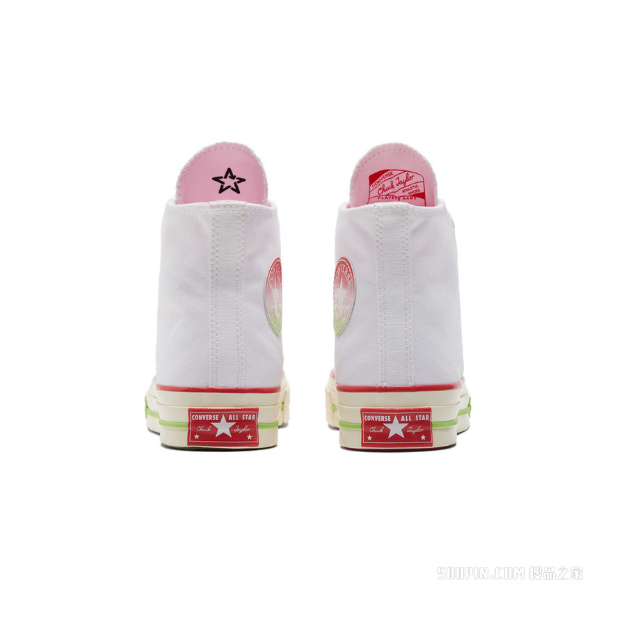 【男女同款】Chuck 70春夏新款撞色帆布鞋 中性 白色