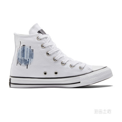 【男女同款】All Star复古帆布鞋小白鞋 中性 白色