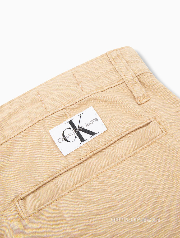【复刻90系列】Calvin Klein 男士纯棉直筒砂土色牛仔裤J320940