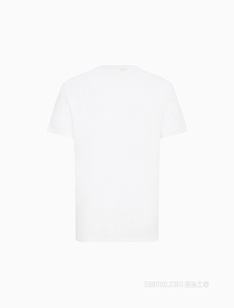Calvin Klein 男士时尚圆领线形字母印花透气短袖T恤40HC402