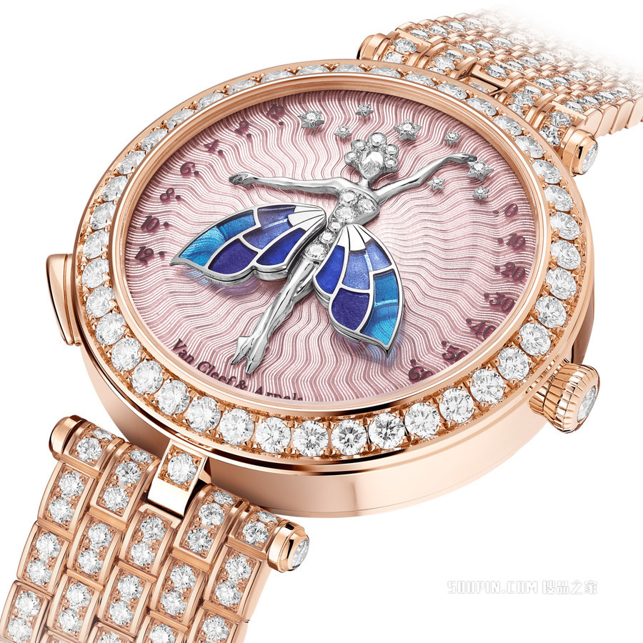Lady Arpels Ballerine Enchantée Or Rose腕表
