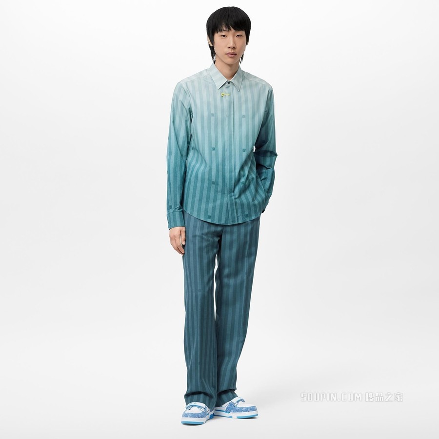 DAMIER 条纹长袖衬衫