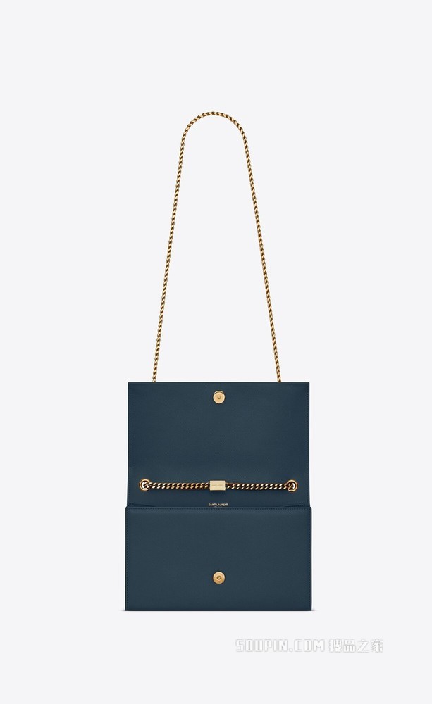 Kate中号粒面压印皮革链条包