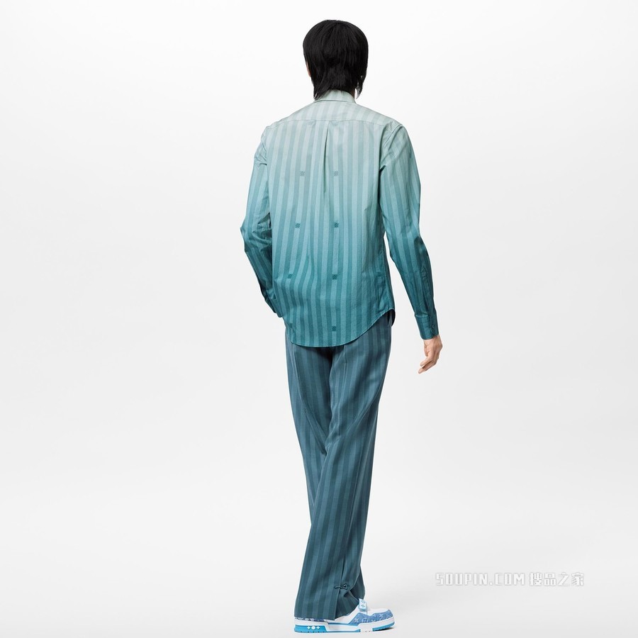 DAMIER 条纹长袖衬衫