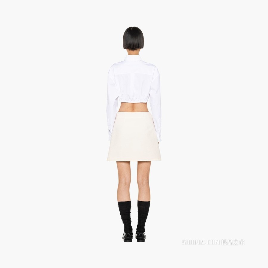 圈绒迷你半身裙