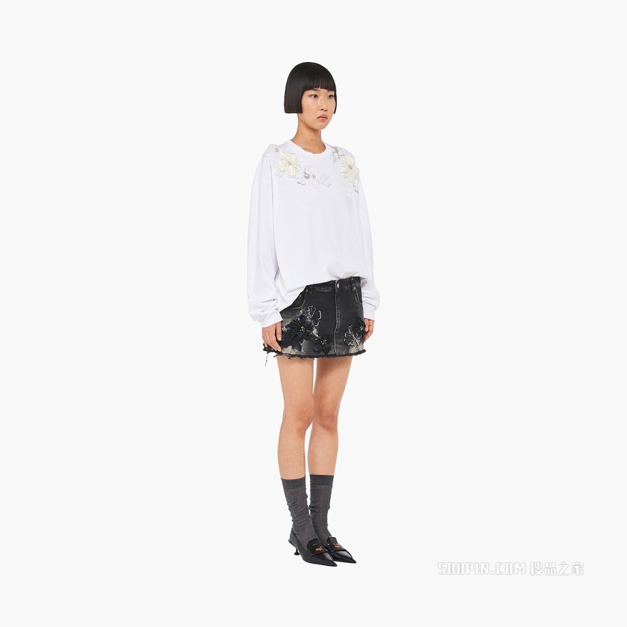 刺绣棉质T恤