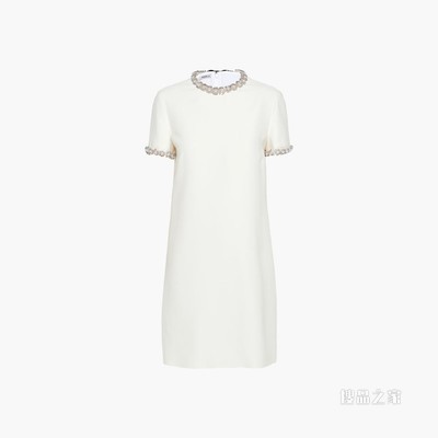 刺绣卡迪连衣裙