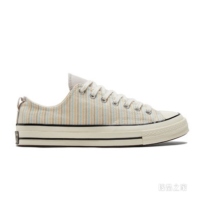 【男女同款】Chuck 70低帮条纹休闲运动鞋 中性 棕色