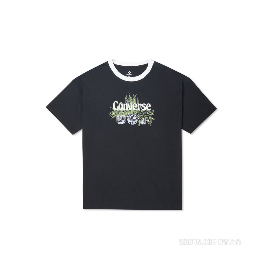 【女子】Plantasia Oversized Ringer Tee 女款 黑色