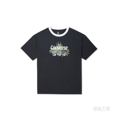 【女子】Plantasia Oversized Ringer Tee 女款 黑色