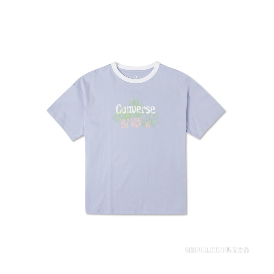 【女子】Plantasia Oversized Ringer Tee 女款 蓝色